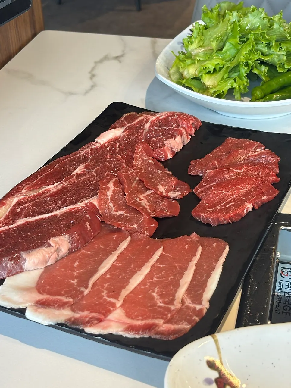 400g hanwoo assorted platter arranged by cut