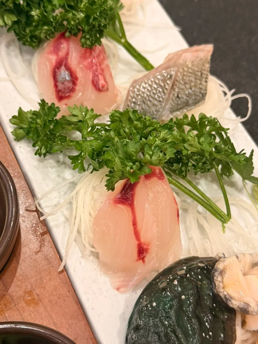 Sashimi from the Halla-san sashimi set