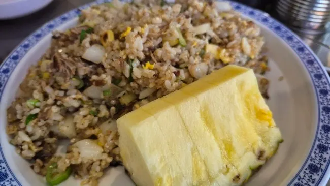 Pineapple fried rice at Bangbaedong Ssalguksu