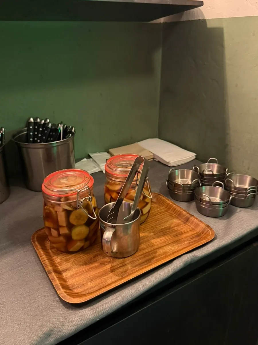 Ordered dishes and prices at Normal Salon