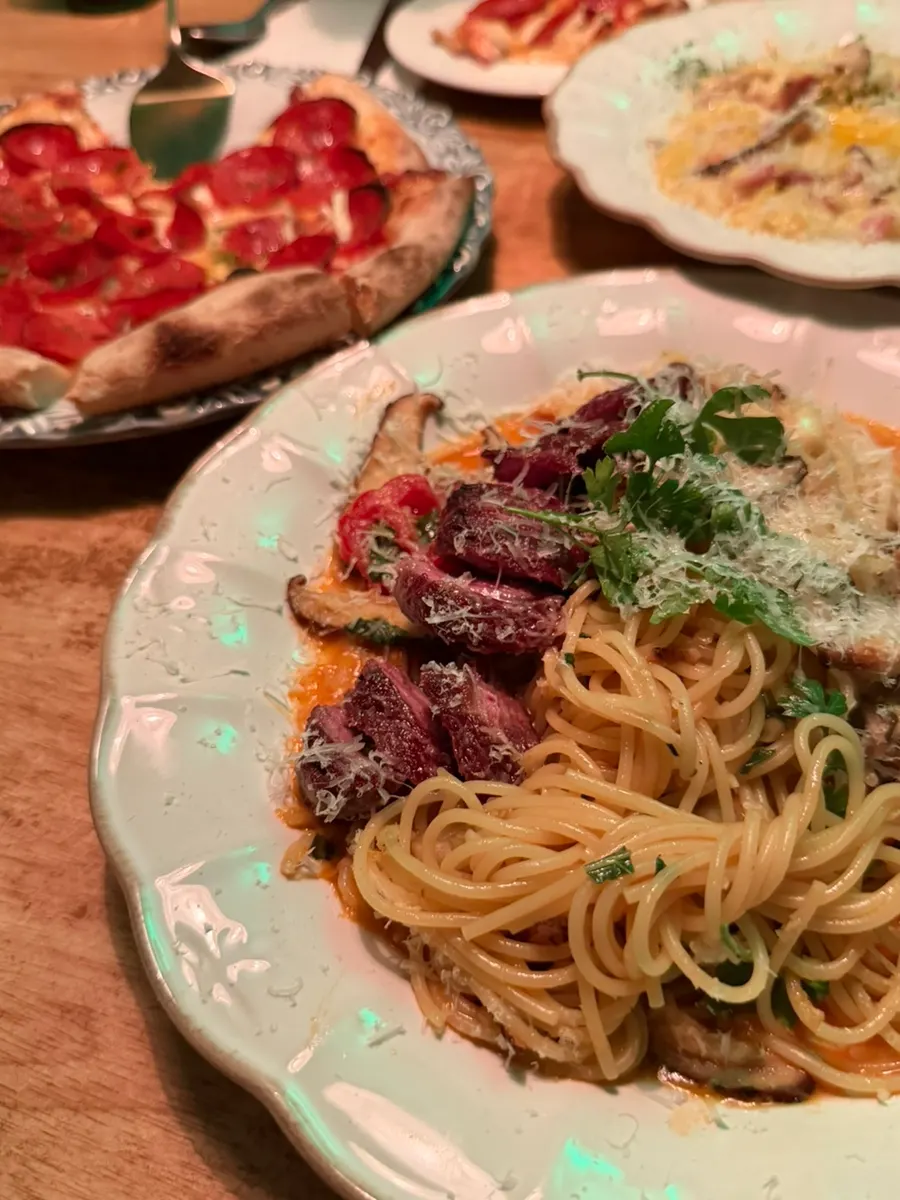 Three dishes ordered at Normal Salon