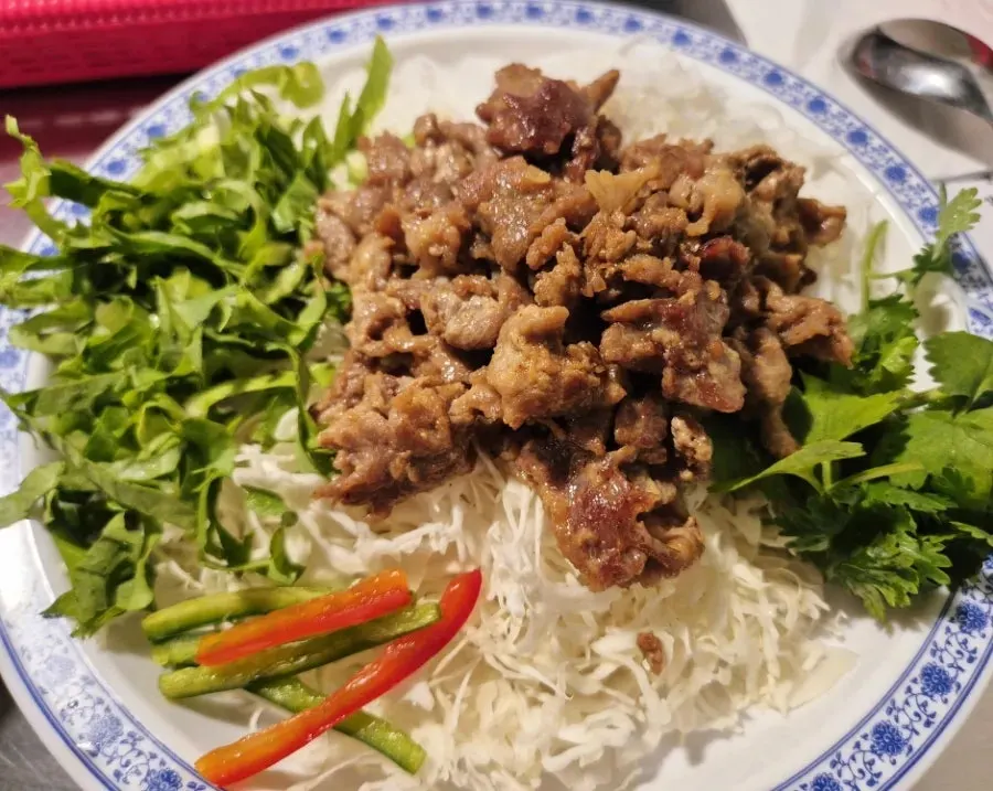 Free bowl of rice served with the pho