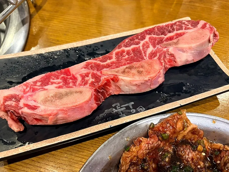 Marinated Odol Galbi and Snowflake Galbi