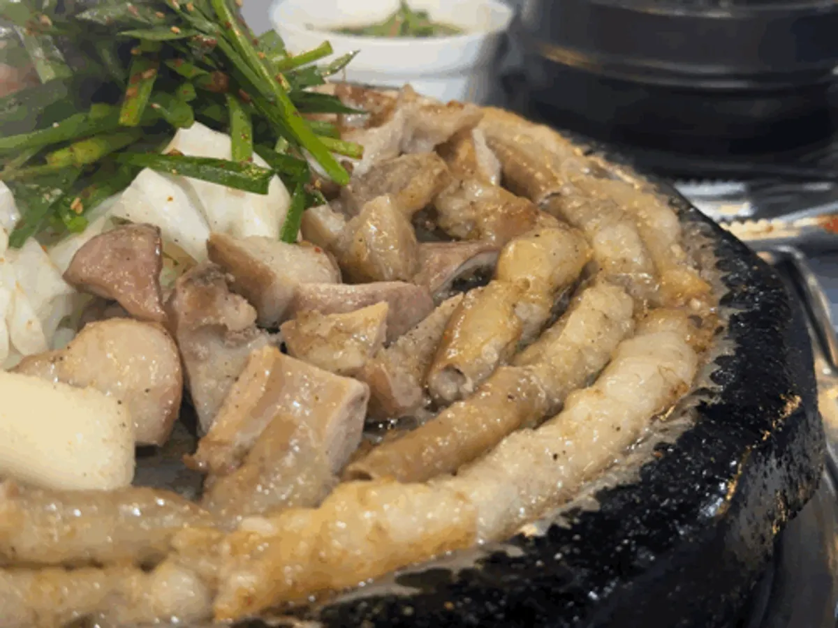 곱창과 함께 마신 시원한 맥주
