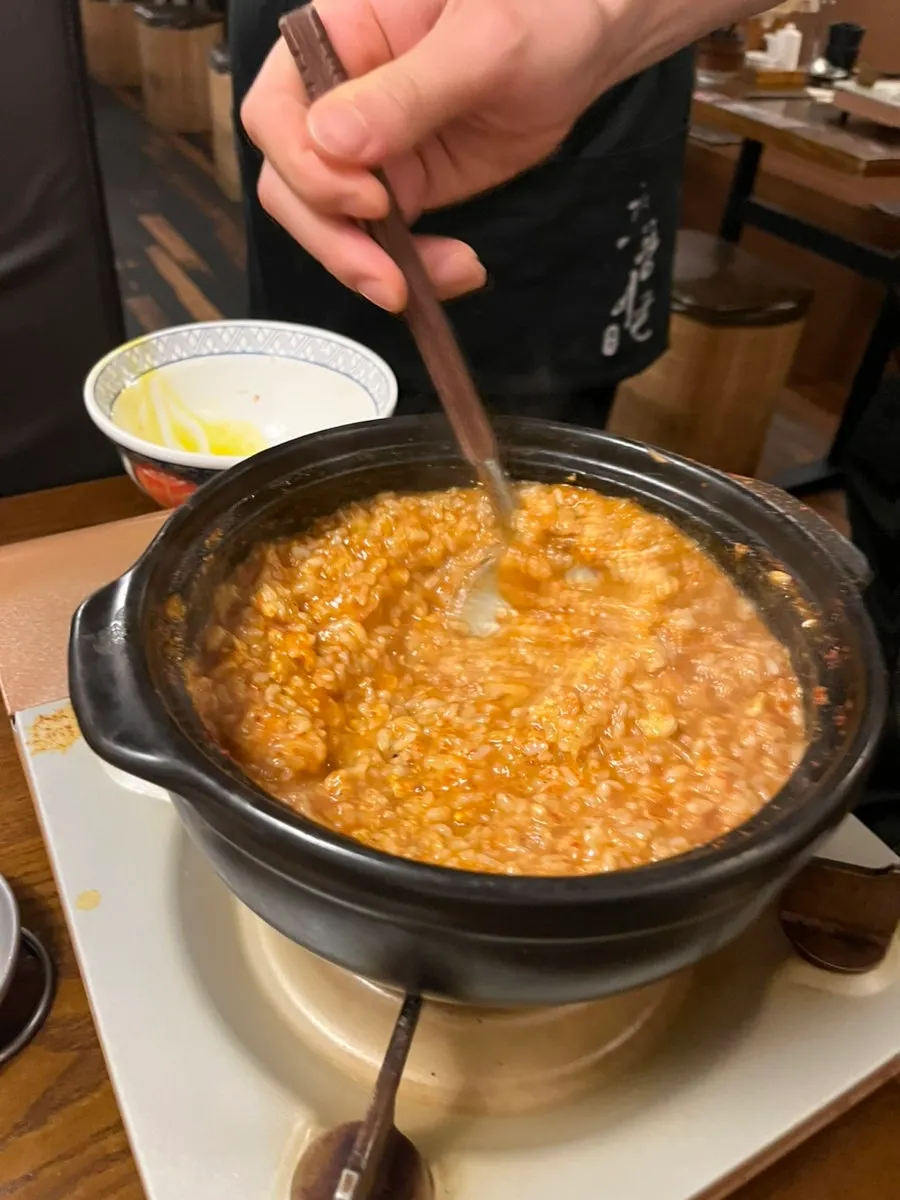 노른자가 올라간 계란리조또