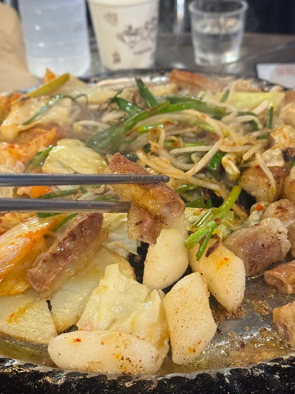 Golden-grilled beef gopchang