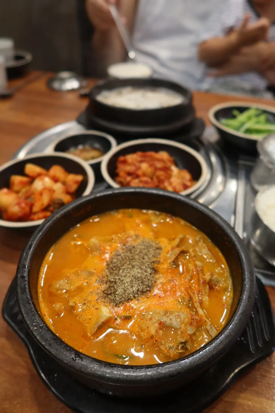 보승회관 얼큰순대국밥 클로즈업