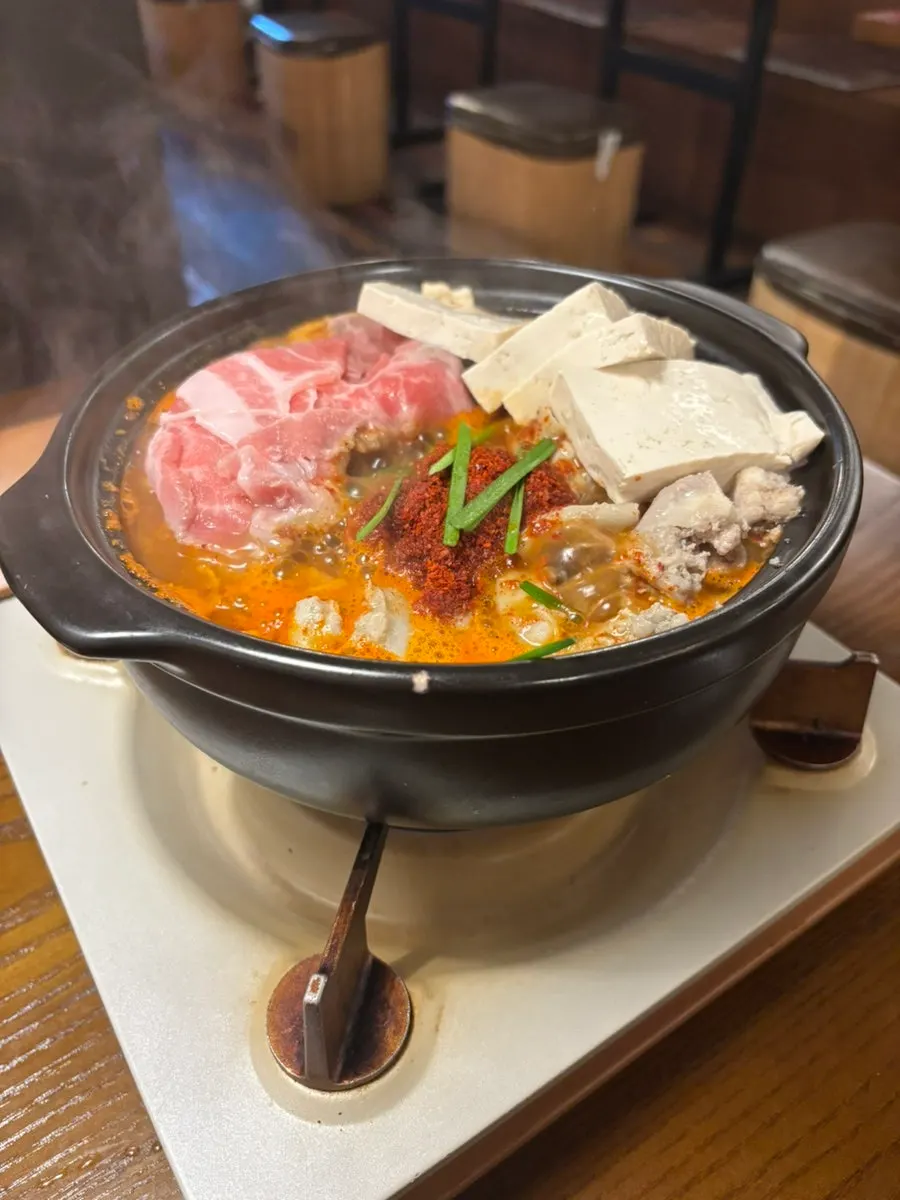 Two-serving gopchang jeongol menu