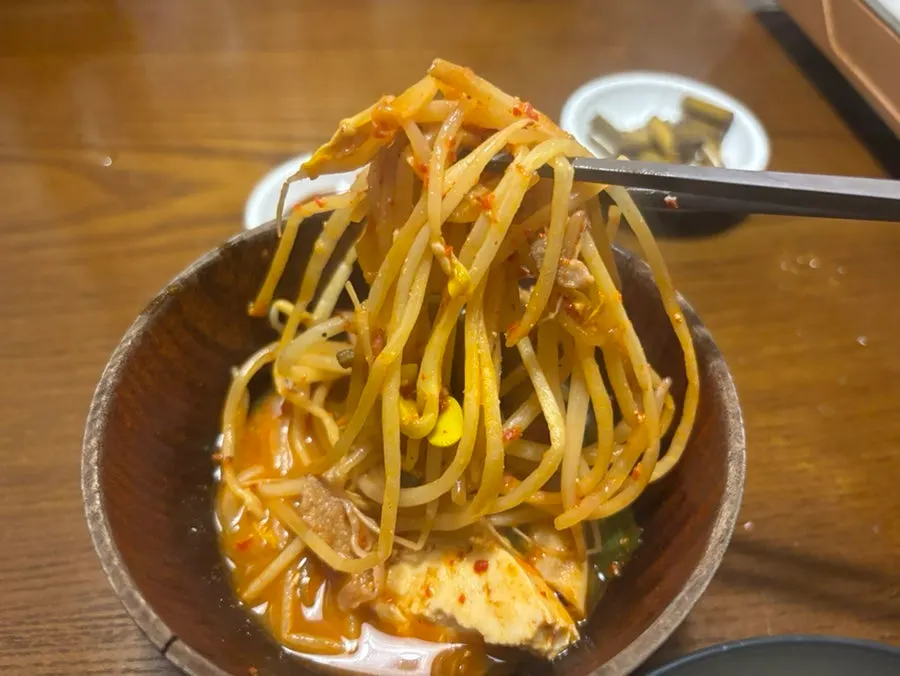 Gopchang jeongol full of vegetables