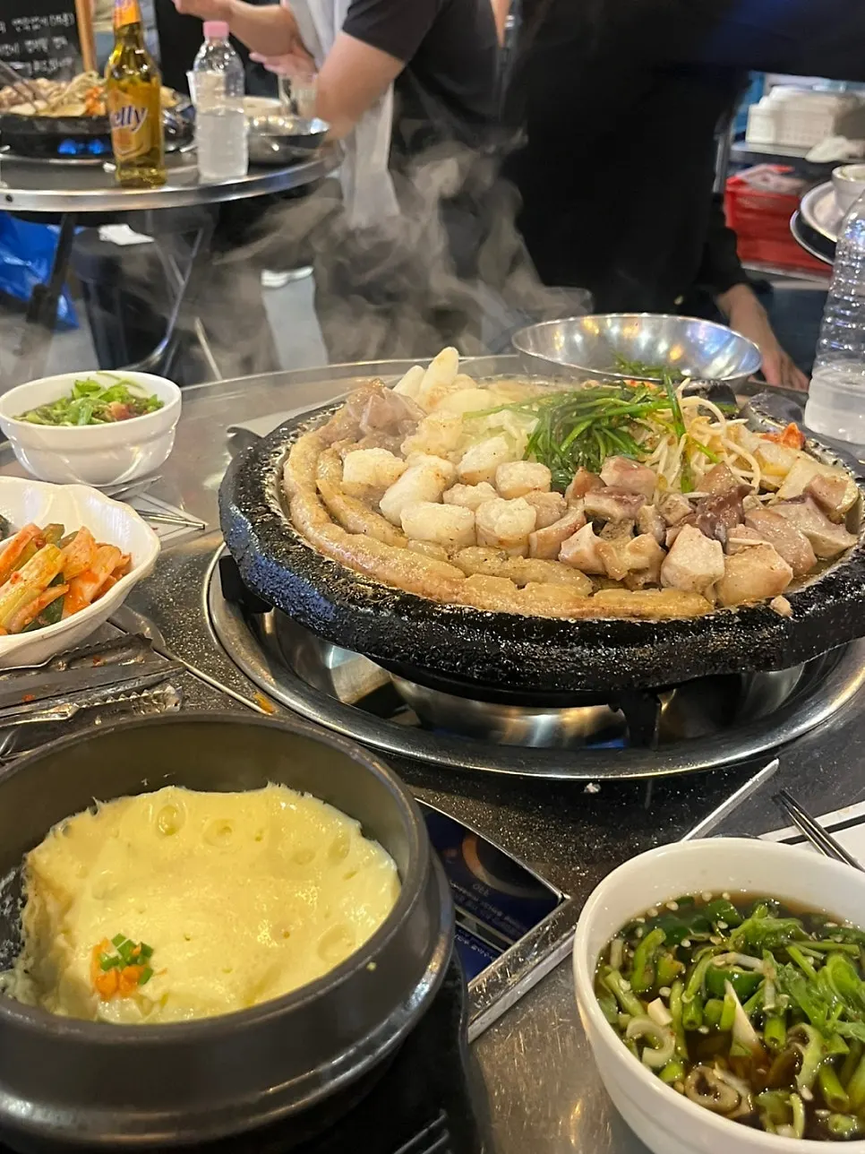 곱이 꽉 찬 한우 소곱창 단면
