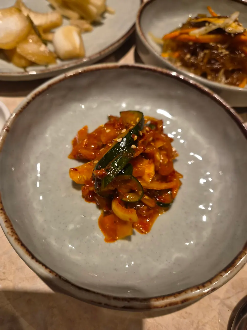 Mala-spiced cucumber side dish