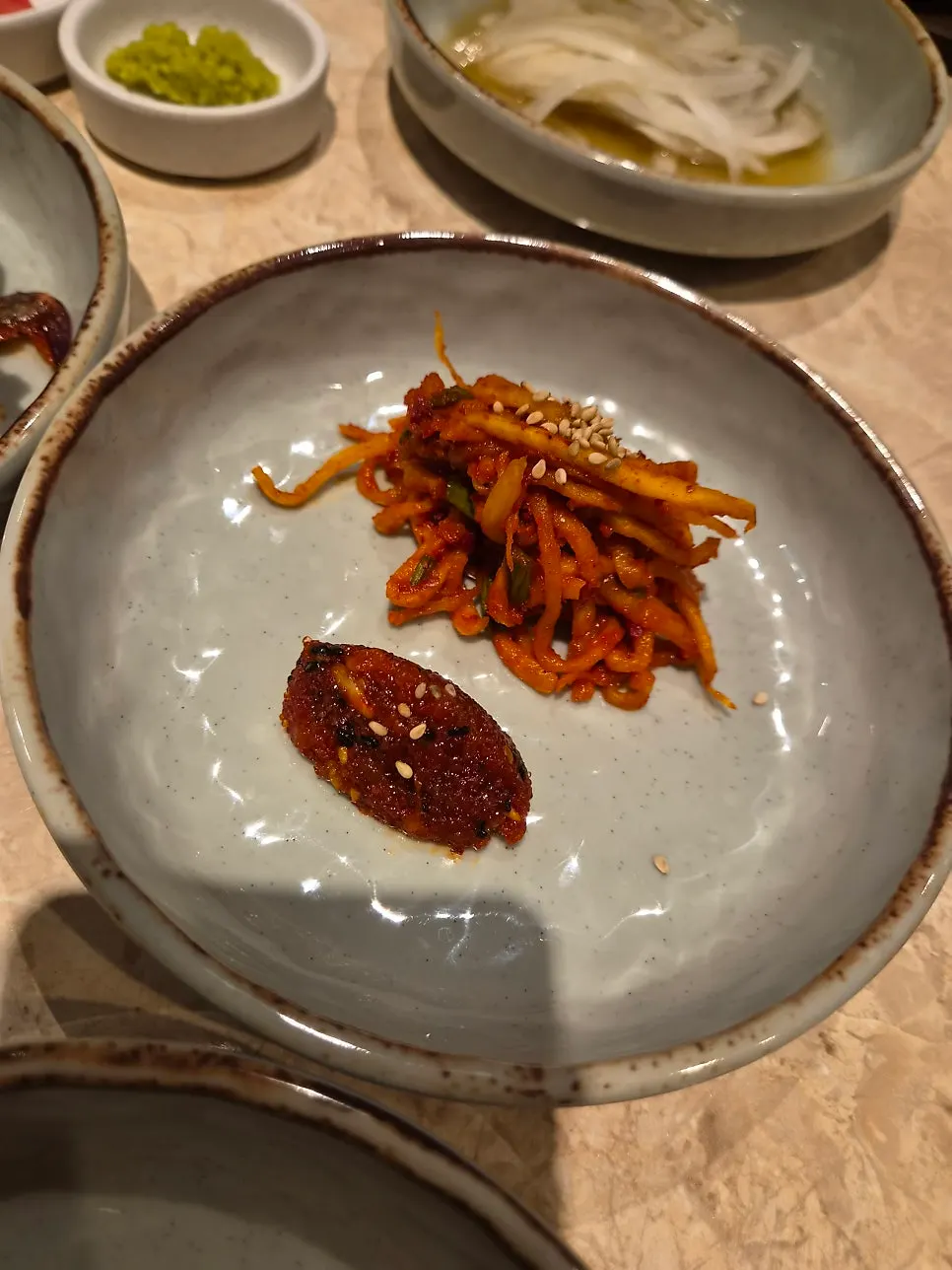 Side dish plate to pair with the meat