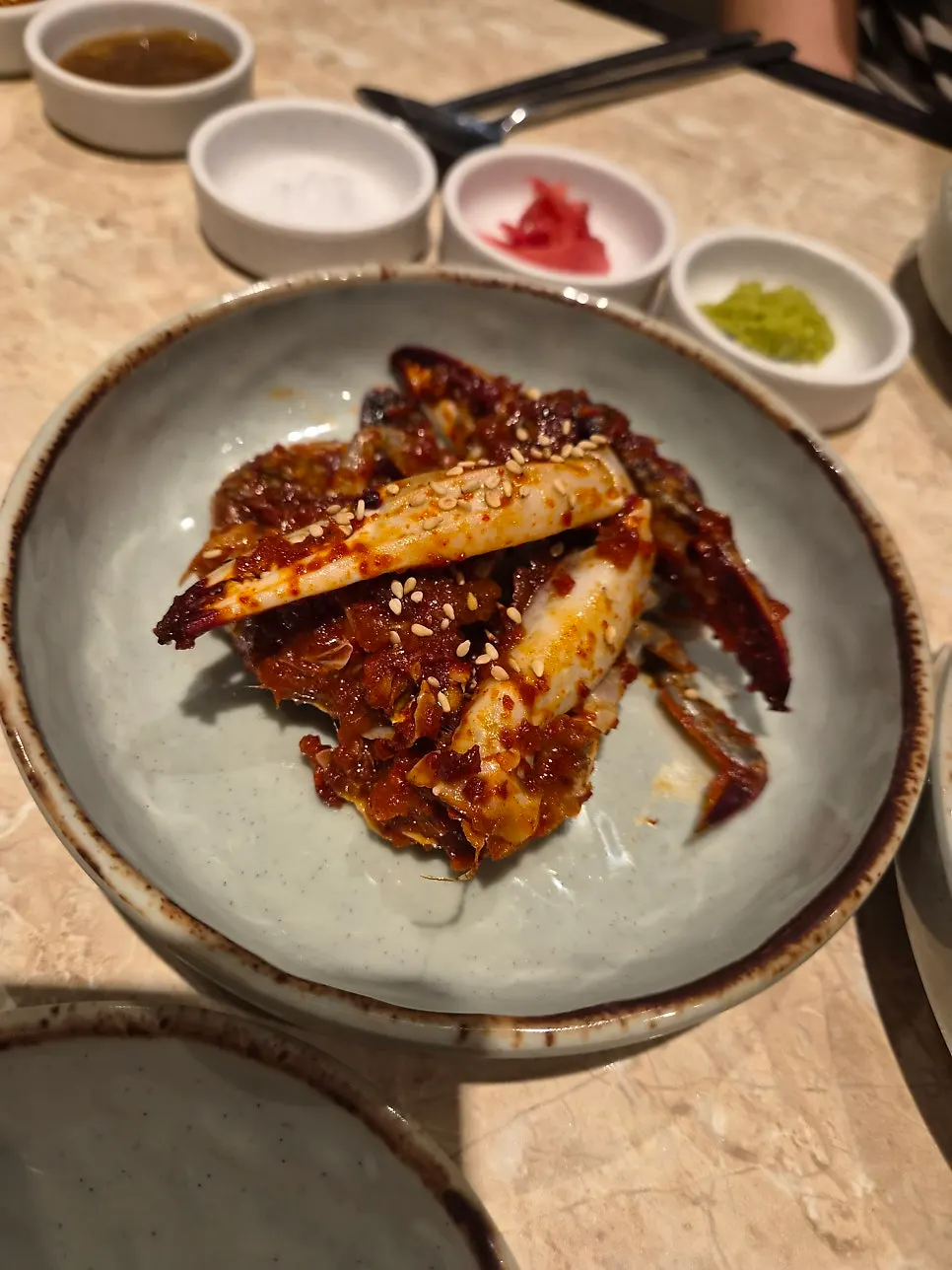 Yangnyeom marinated crab side dish