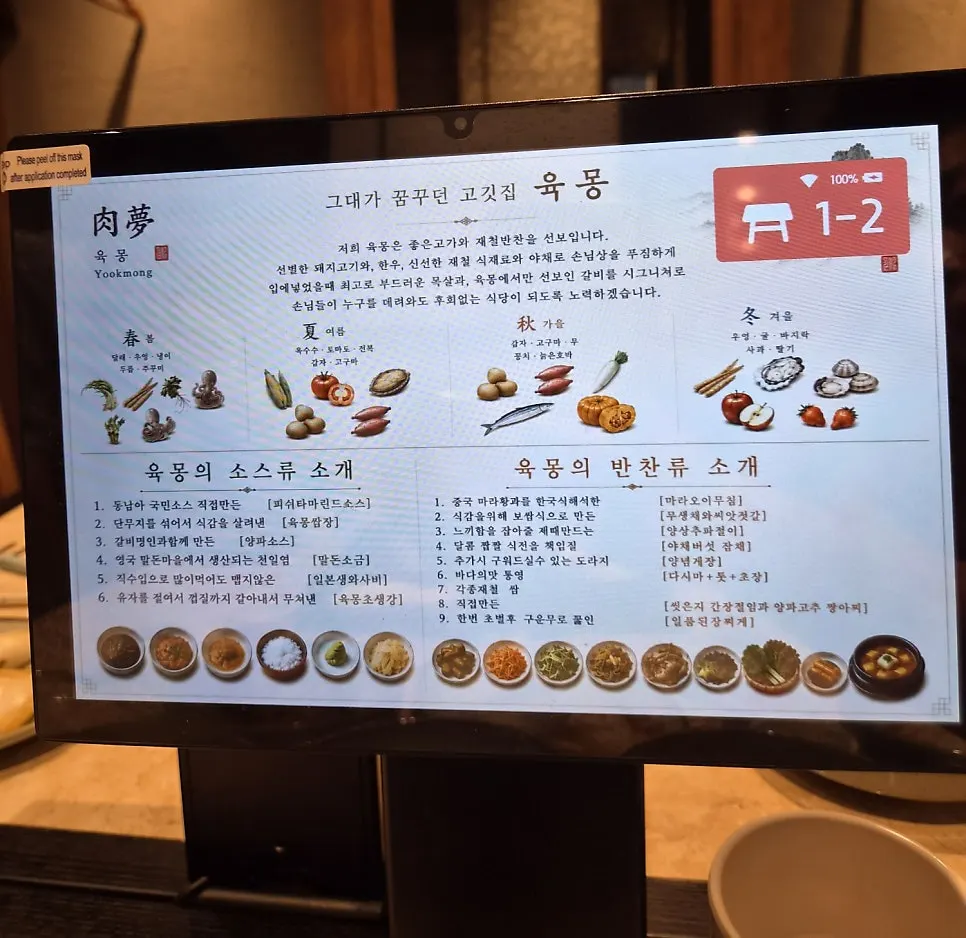 Several dipping sauces served with the meat