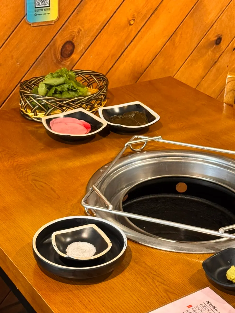 Table spread with the ordered dishes