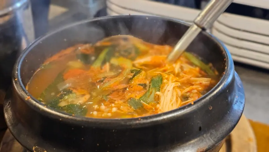 The haejang sulbap we added to the order