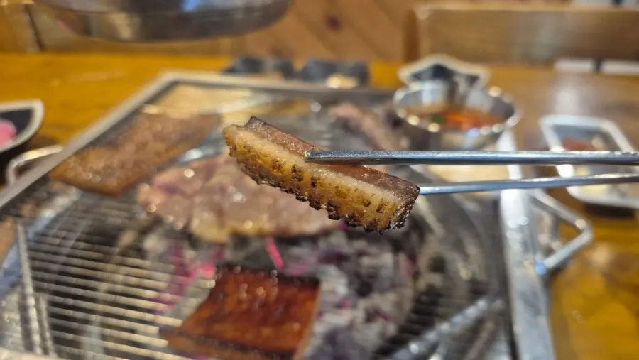 콩가루를 찍은 칼집껍데기