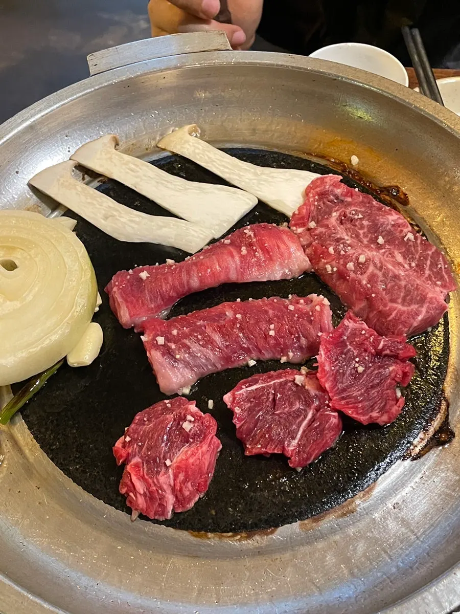 Trio dipped in the special soy sauce