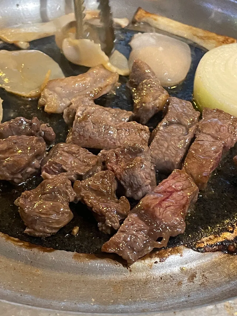 Tender, well-grilled Korean beef specialty cuts
