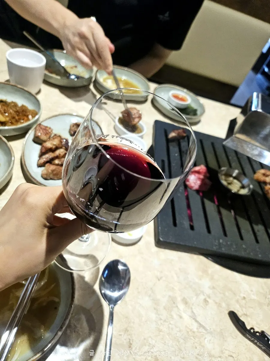 A glass of wine