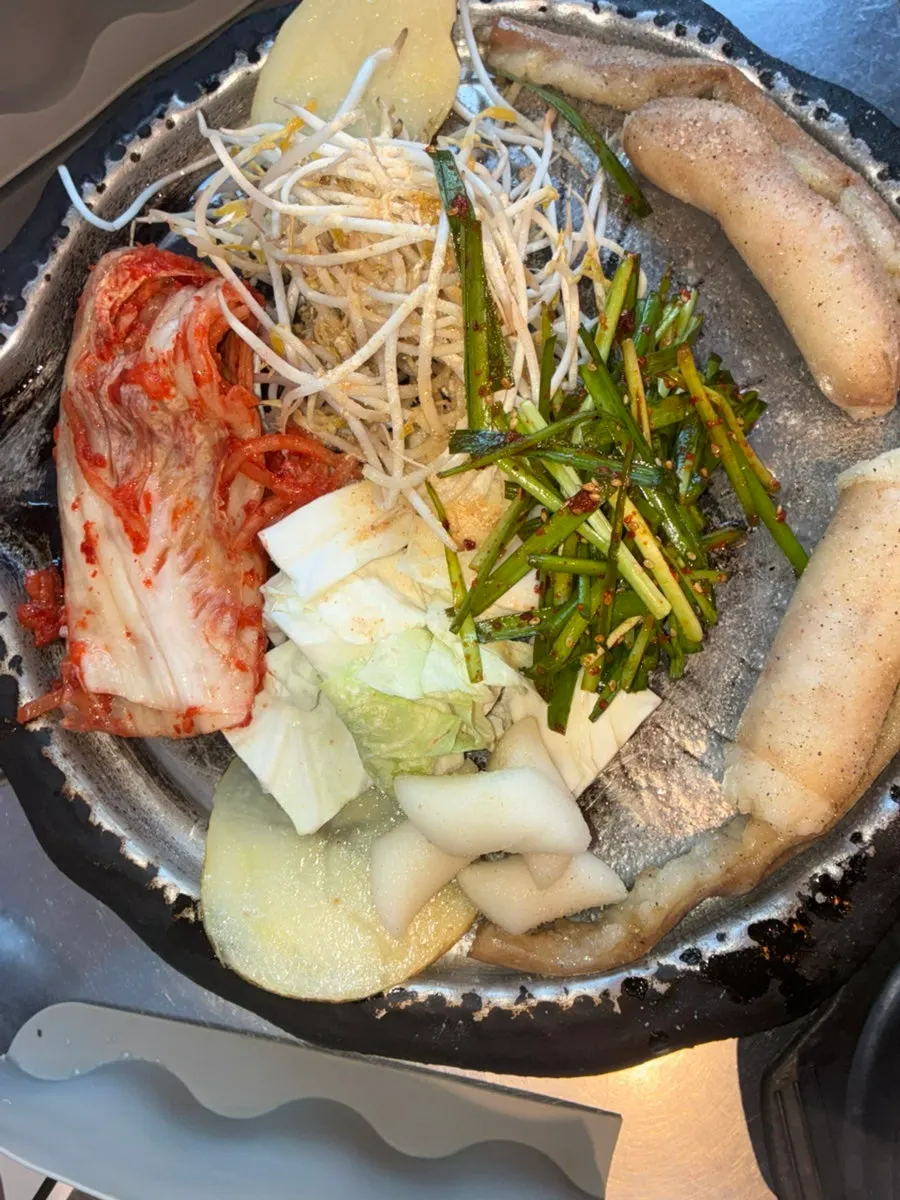 Ordered Korean beef gopchang and daechang