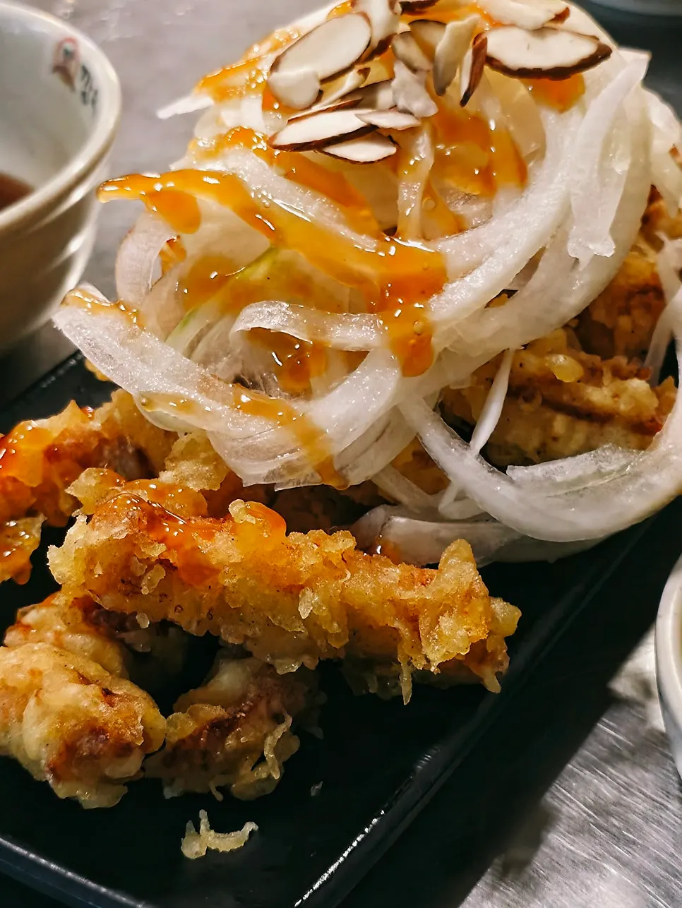 Fish cake udon with hot broth