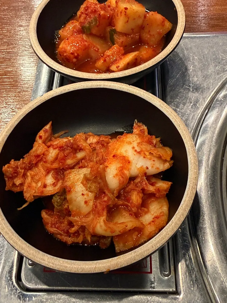 감자탕 기본 상차림