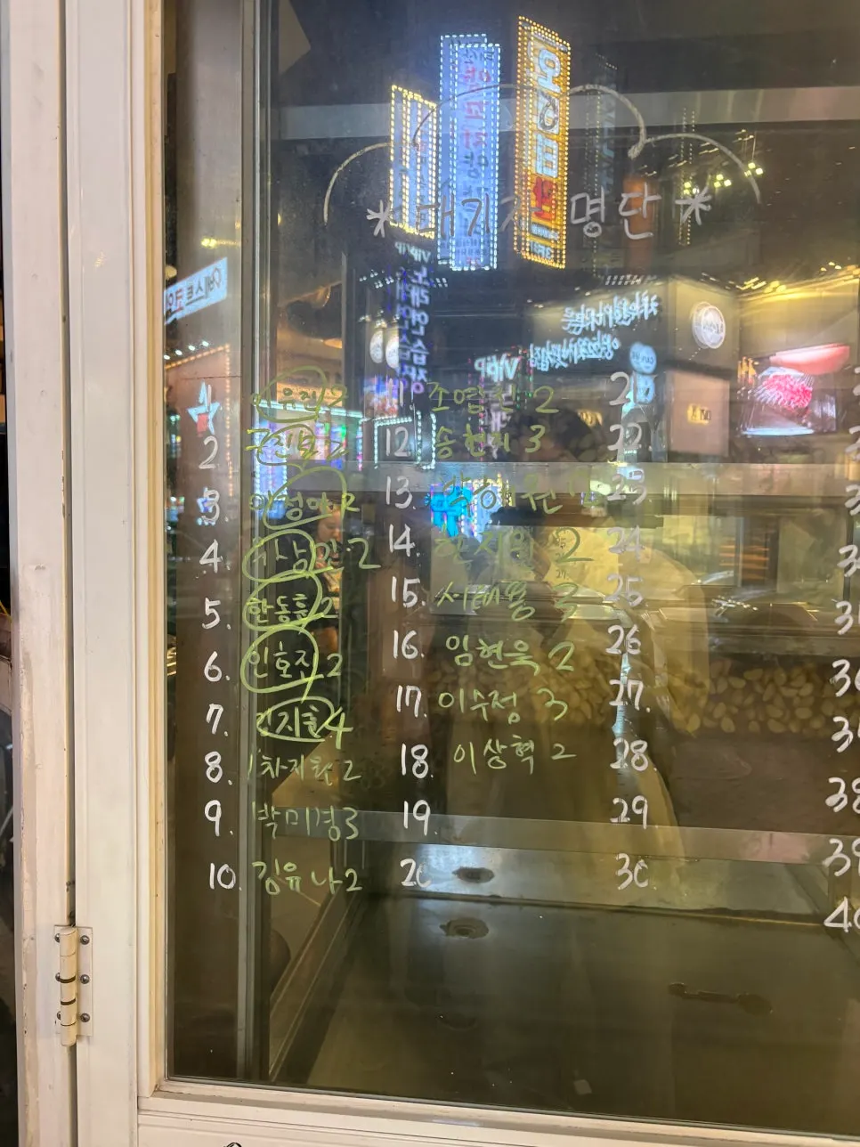 Waiting information at Jinseong Hanwoo Gopchang