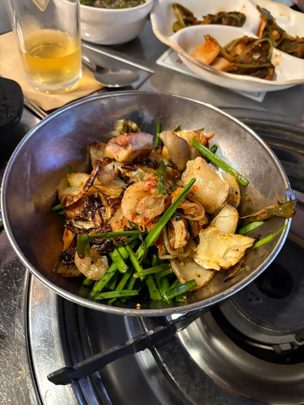 Extra gopchang order and the second grill plate