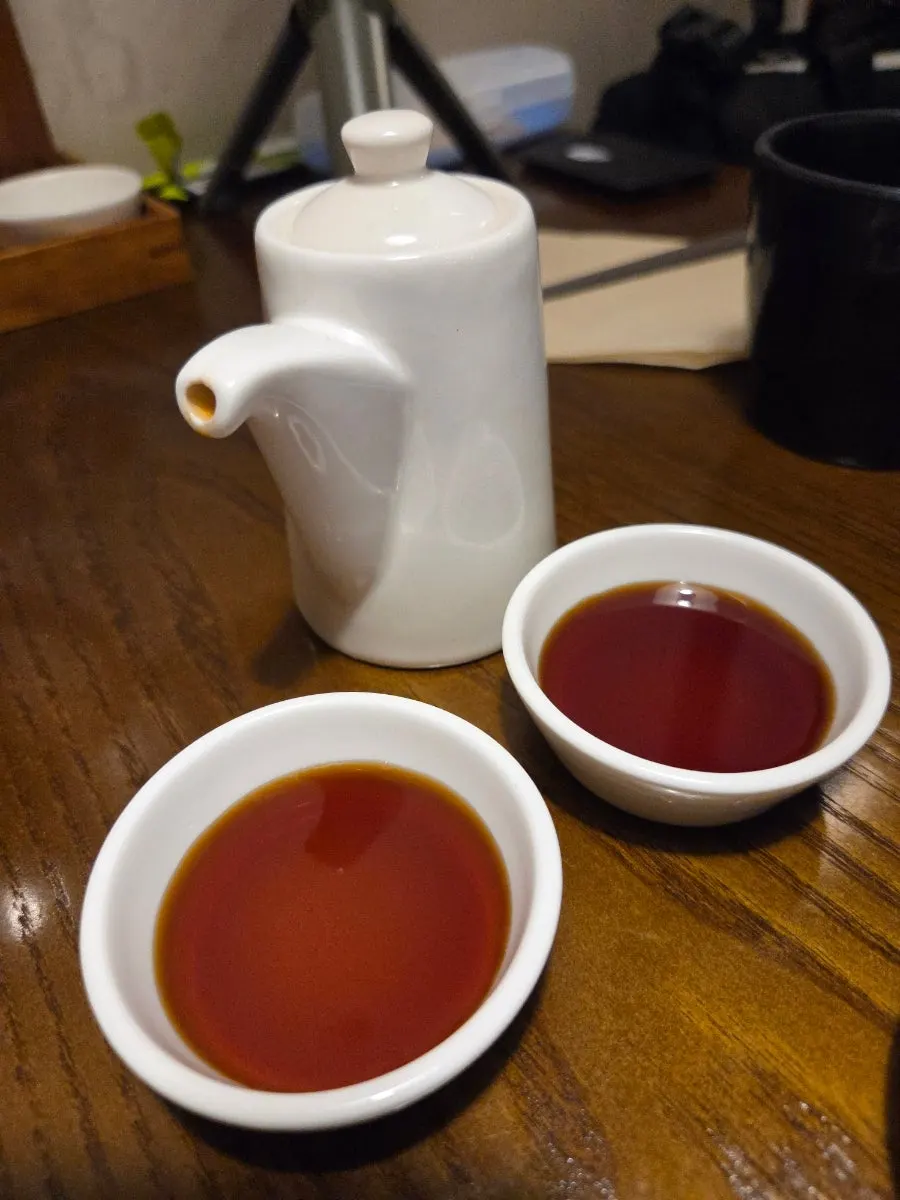 Gopchang hot pot with yuzu sauce