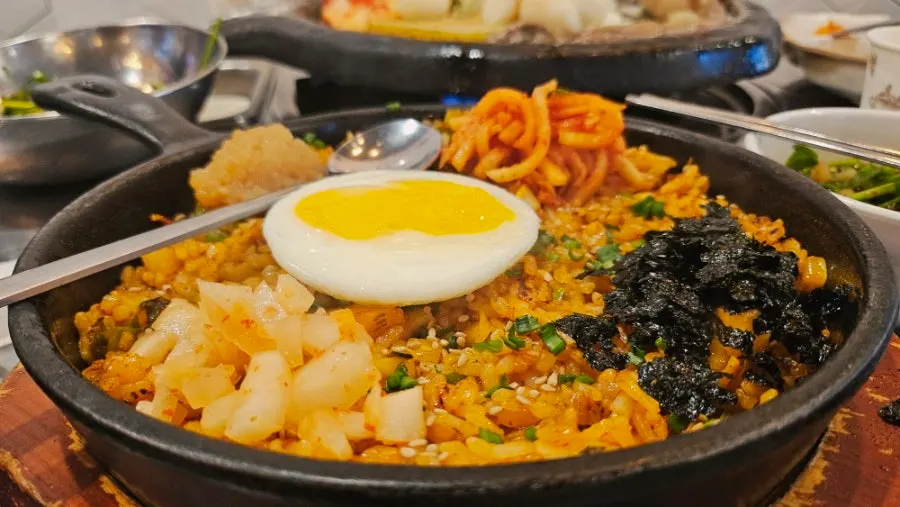 Meal with gopchang and daechang