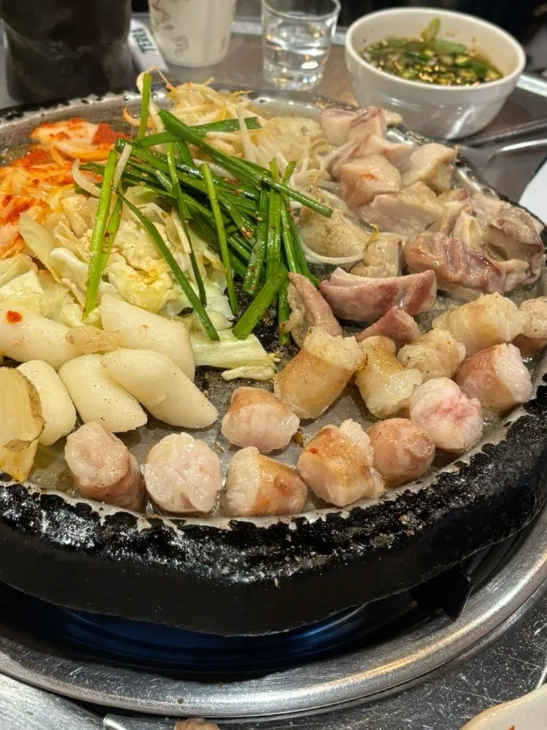 Table with the added makchang and daechang order