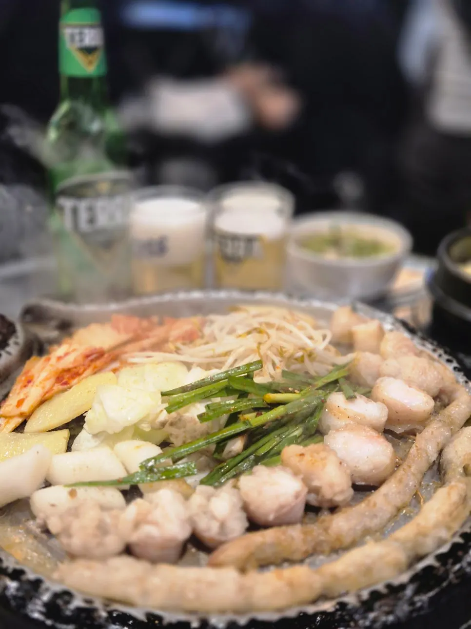 Gopchang grilled with a timer