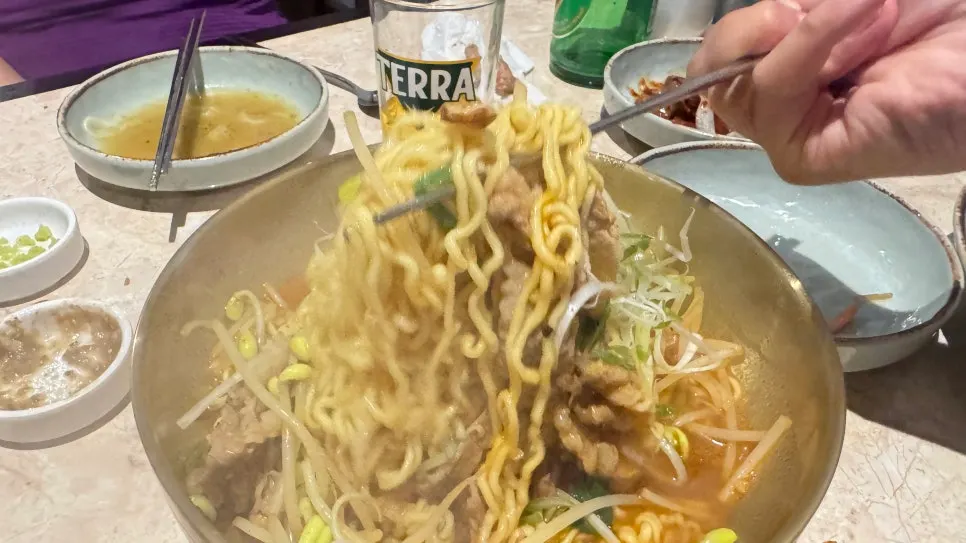 Brisket ramen after Korean BBQ