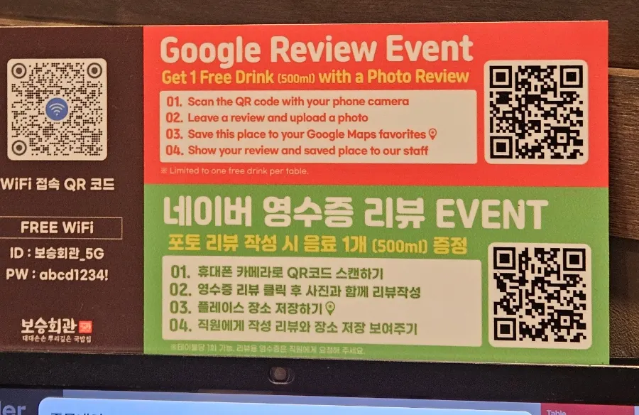 Review event participation notice