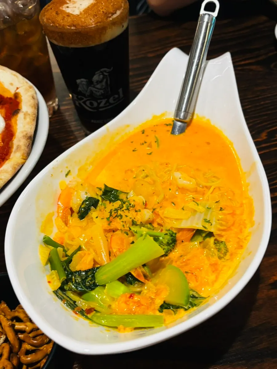 Creamy jjambbong with broth