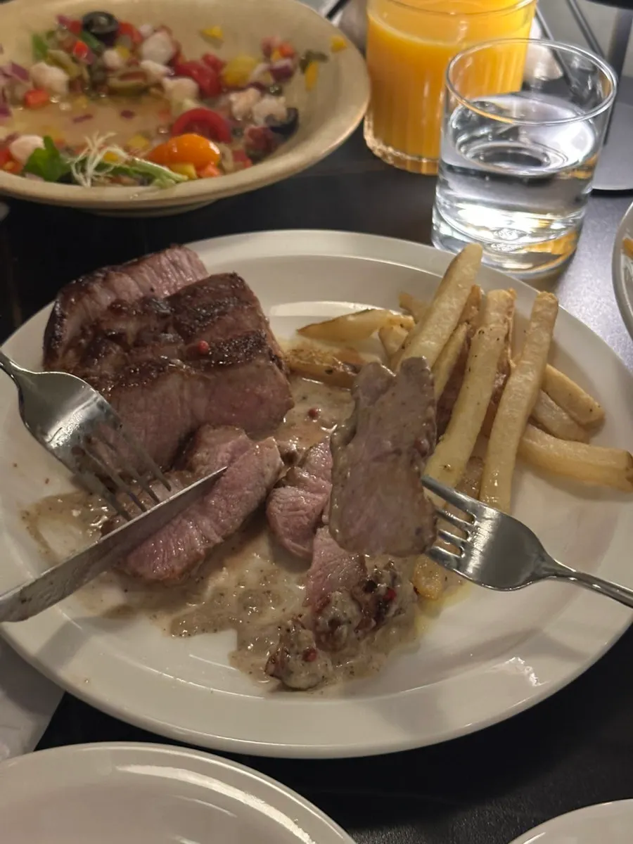 Sos peppercorn bersama pork steak