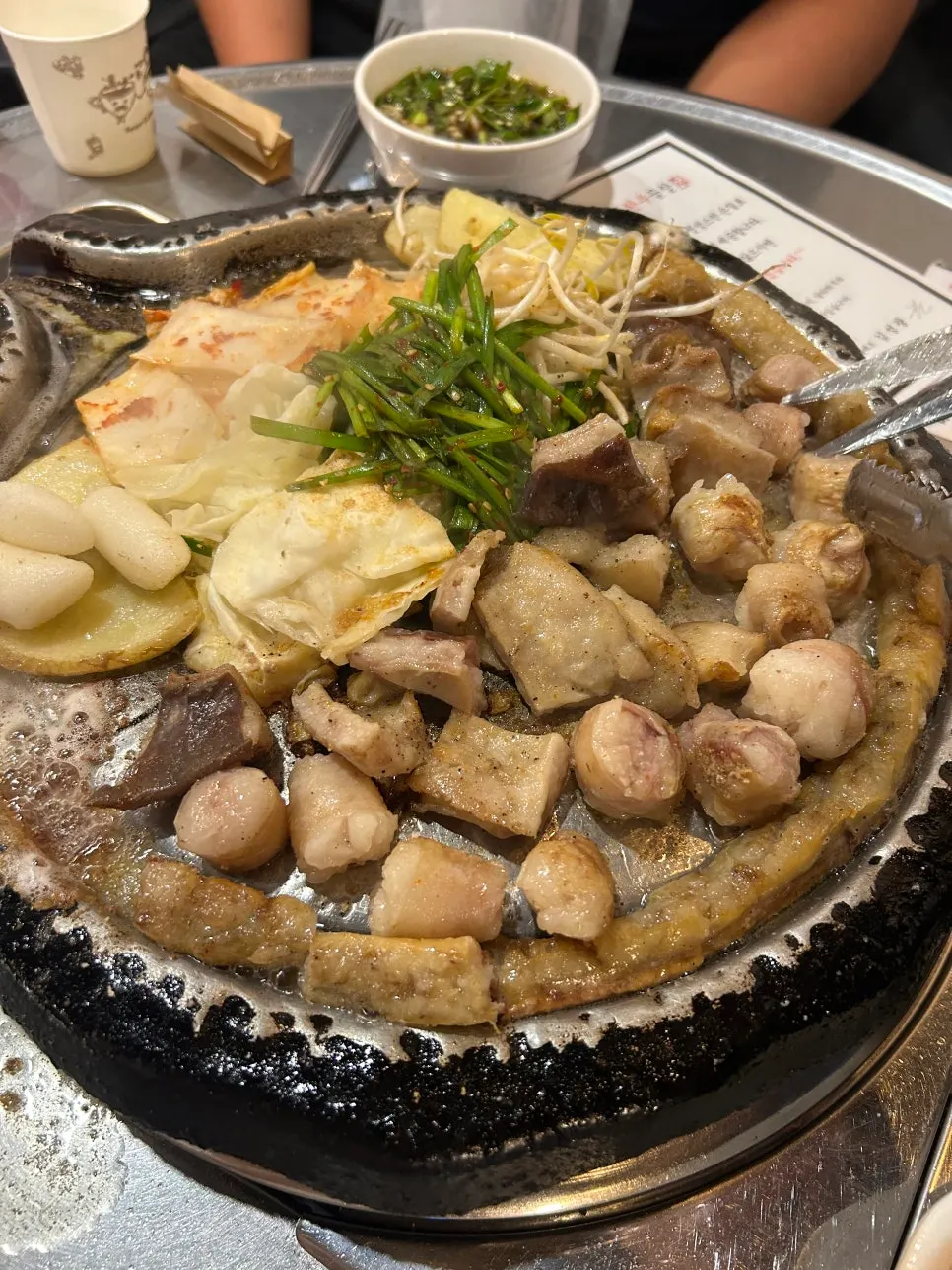 Visiting a gopchang restaurant in the Bangi-dong food alley