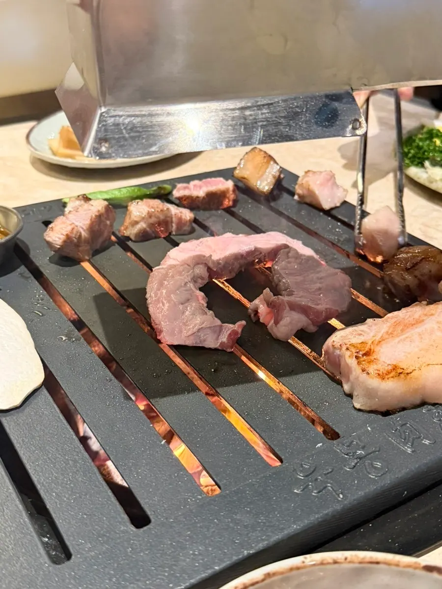 Korean pork galbi meat