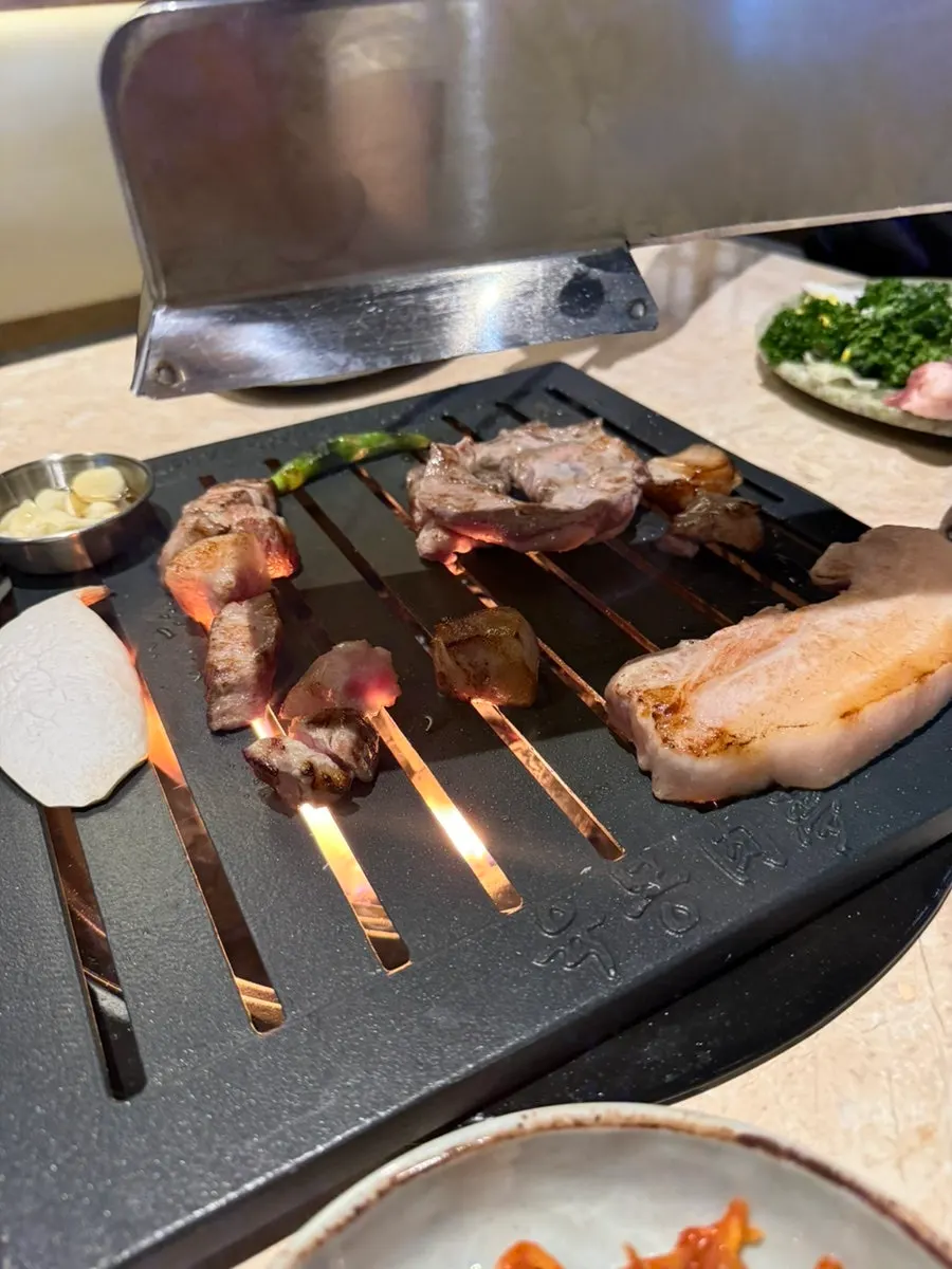 Korean pork galbi meat