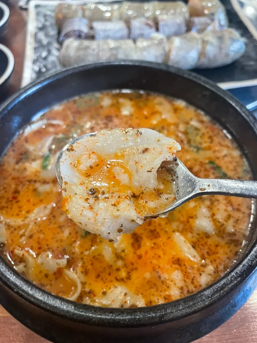 Ingredients in sundae gukbap