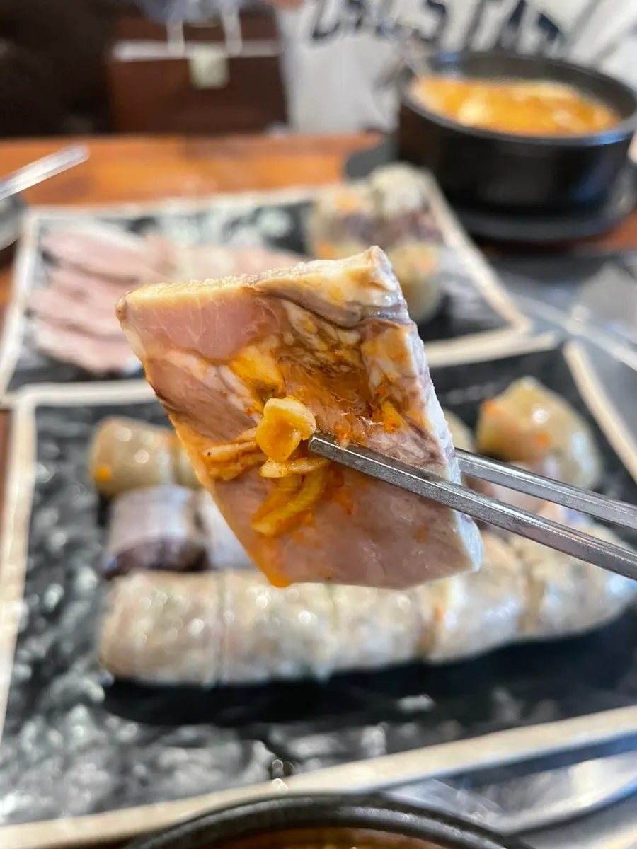 Pork jowl suyuk gukbap
