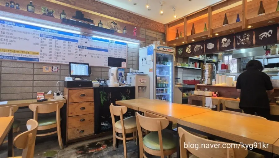 스시선 식사 전 기본 메뉴