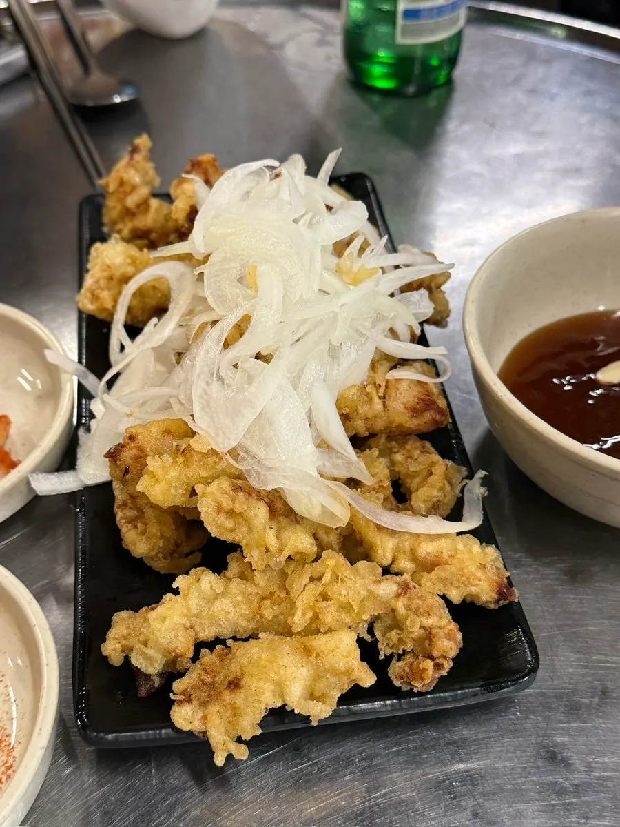 Handmade tangsuyuk with sauce requested separately
