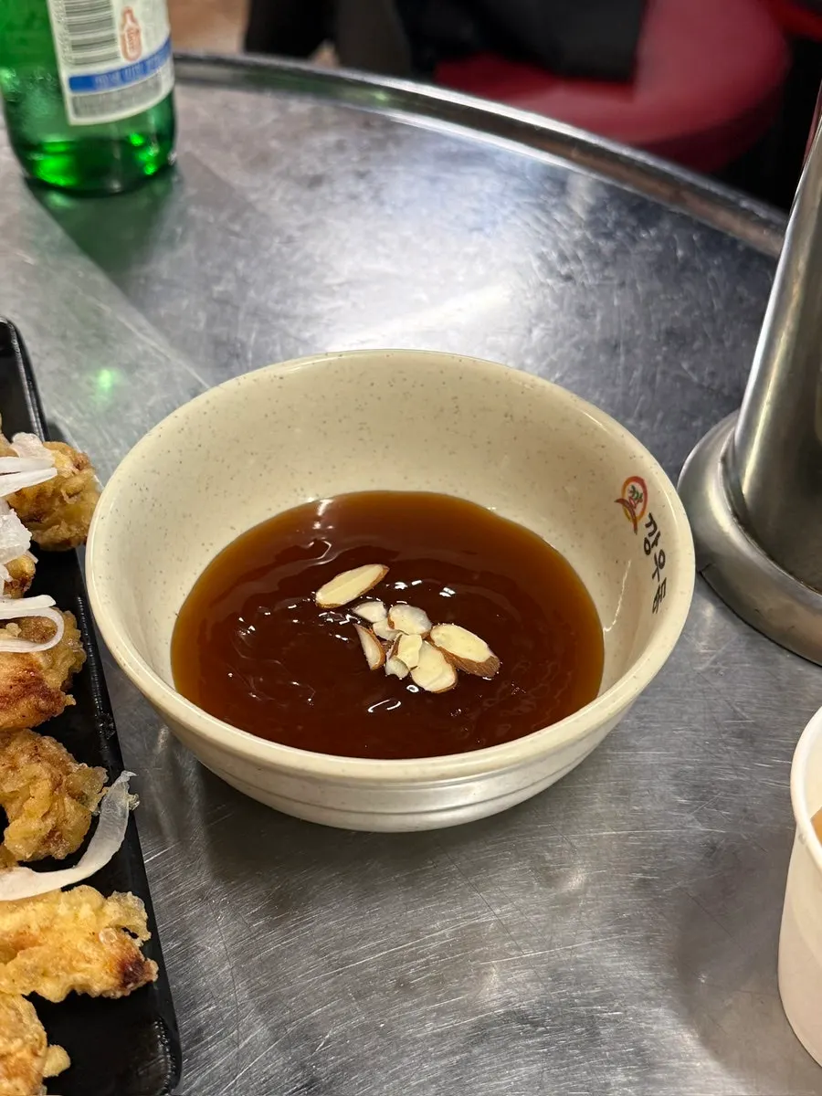 Handmade tangsuyuk with shredded onion