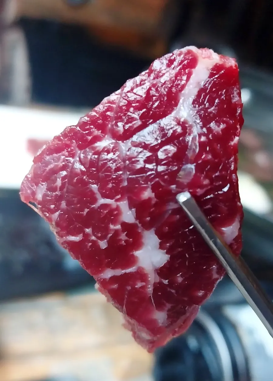 Yukhoe tossed with sesame oil