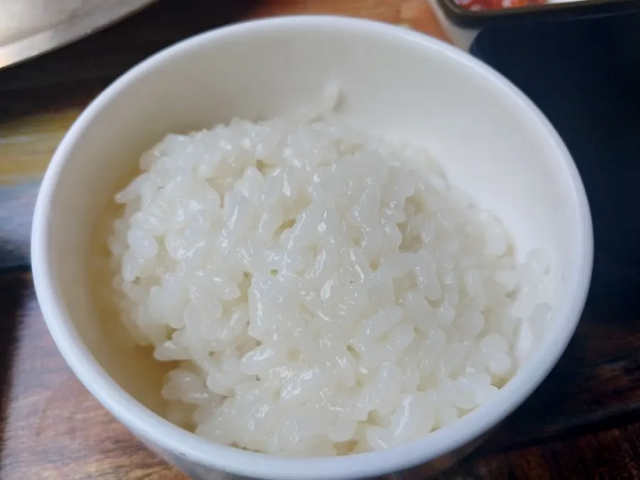 Sushi rice and fresh wasabi