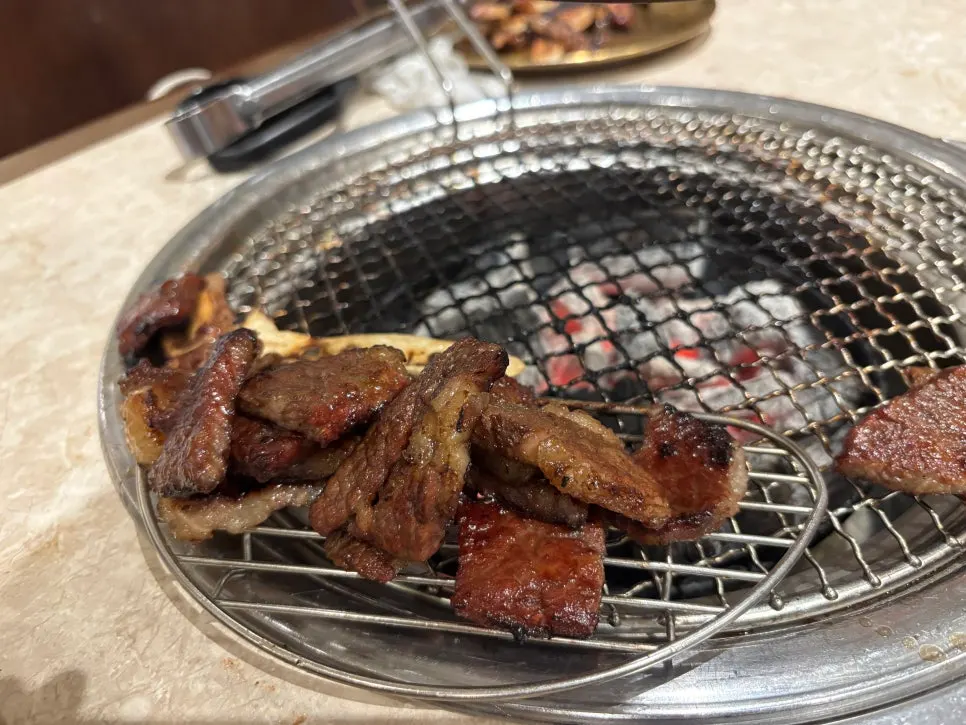 LA marinated galbi grilled over charcoal