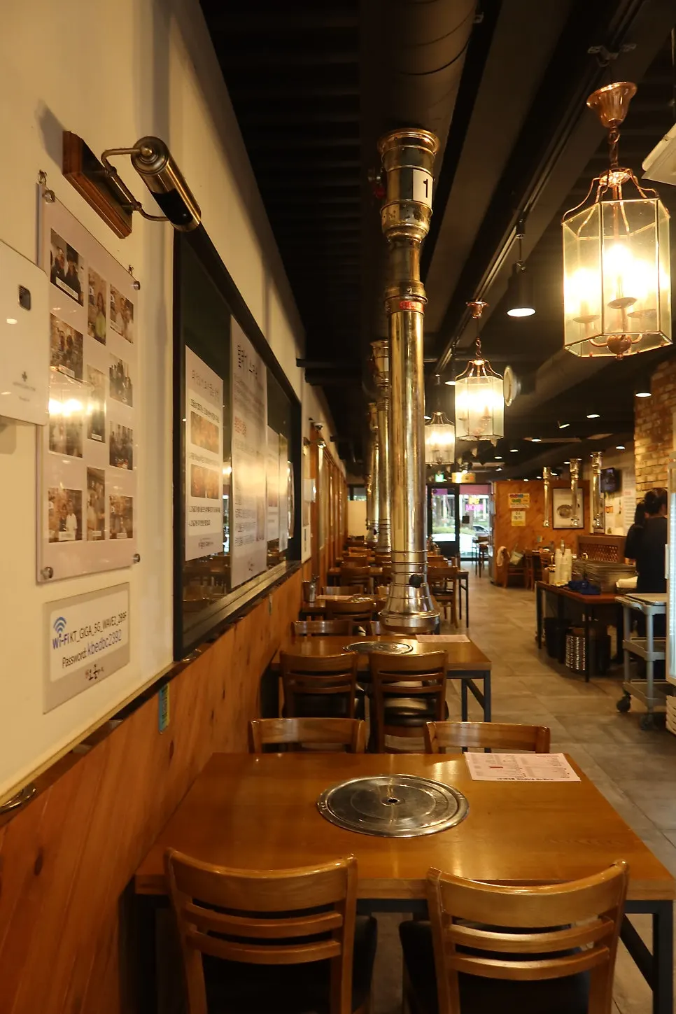당산오돌 식당 앞 주차 시설