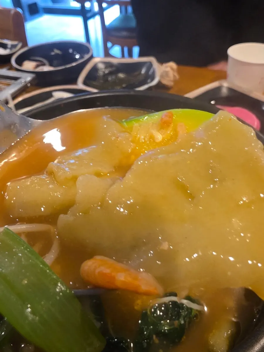 Teolleigi sujebi with vegetables